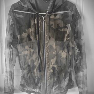 Shinestar Camouflage Windbreaker Jacket
